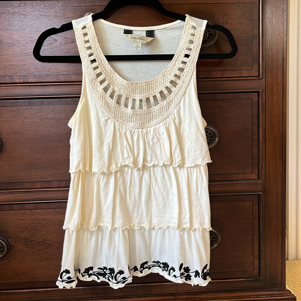 Anthropologie Ruffle Top
